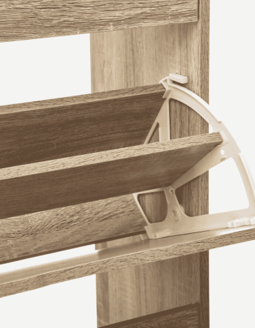 MUEBLE ZAPATERO NATURAL CON 3 CAJONES