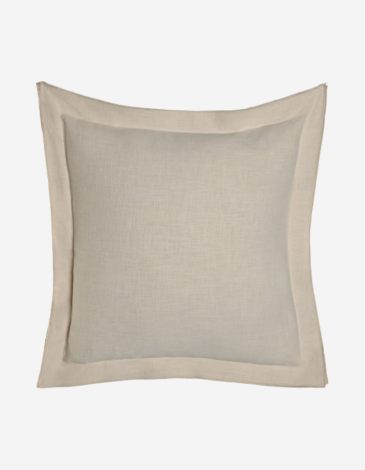 COJÍN LINO 45X45 420GR FLECOS ARENA