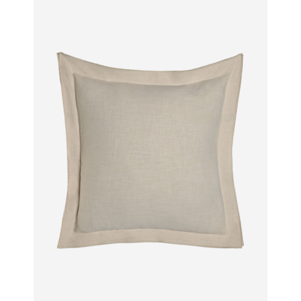 COJÍN LINO 45X45 420GR FLECOS ARENA