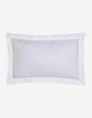 COJÍN LINO 50X50 380GR FLECOS BLANCO