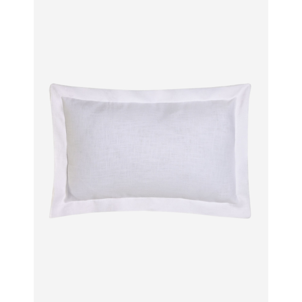 COJÍN LINO 50X50 380GR FLECOS BLANCO