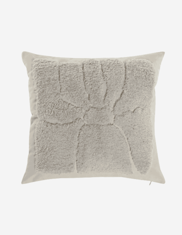 COJÍN ALGODÓN 45X45 420GR BORDADO BEIGE