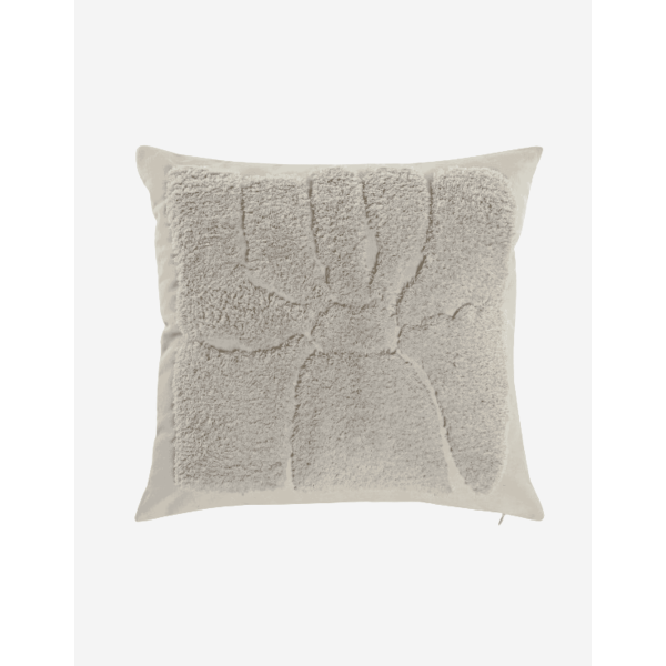 COJÍN ALGODÓN 45X45 420GR BORDADO BEIGE