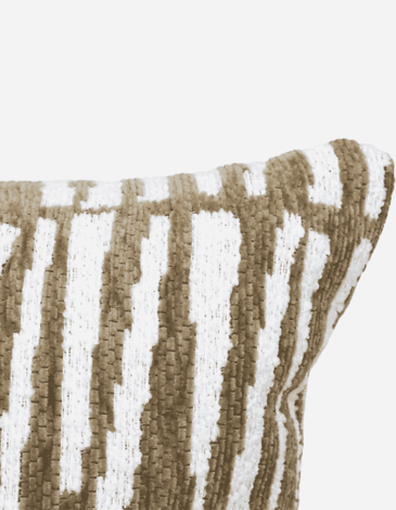 FUNDA COJIN JENI VERDE CAQUI 40X40