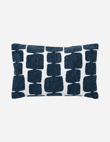 FUNDA COJIN JENI AZUL EGEO 50X30