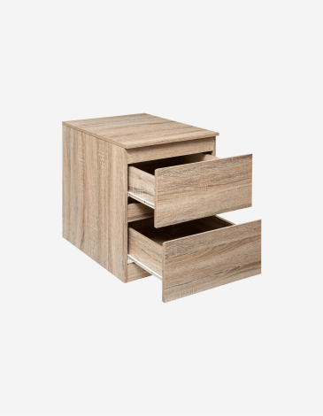 MESITA DE NOCHE 2 CAJONES DOLO