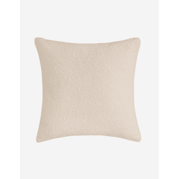 COJÍN SHERPA BOUCLÉ POLIESTER BEIGE 45X45
