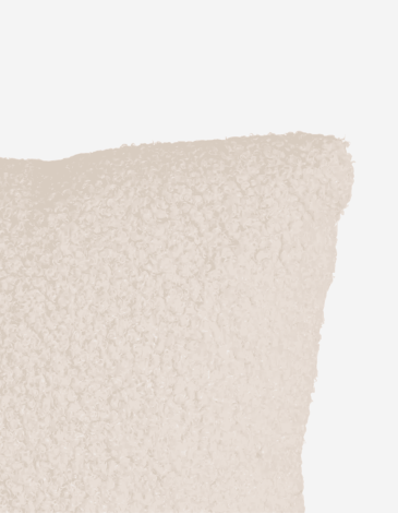 COJÍN SHERPA BOUCLÉ POLIESTER BEIGE 45X45