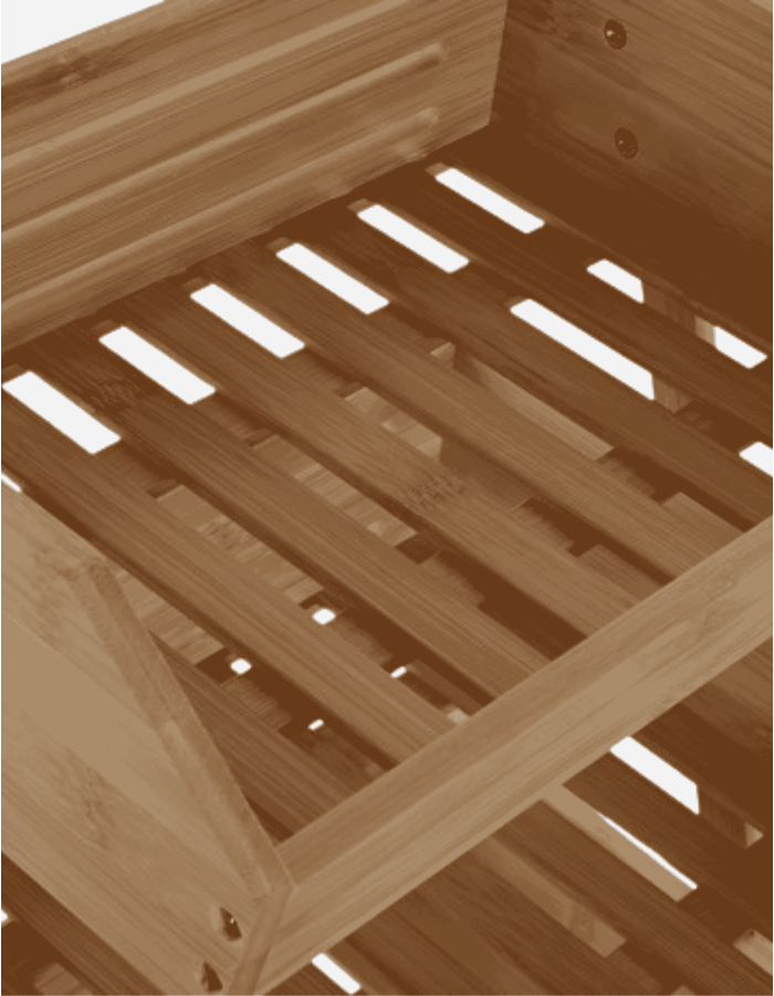 FRUTERO BAMBÚ NATURAL 3 PISOS 30X33X41