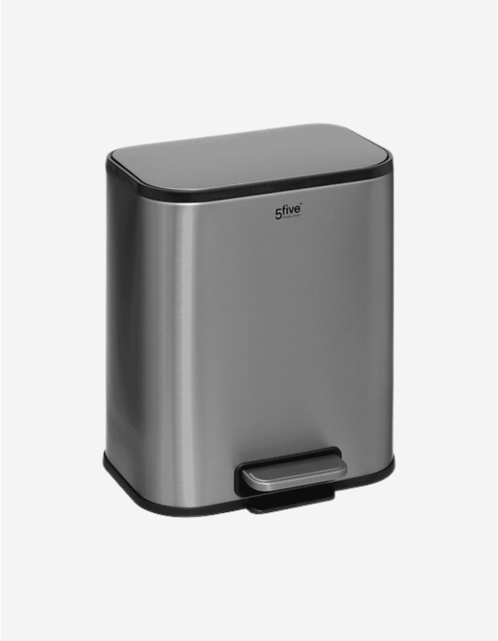 PAPELERA CON PEDAL 5L INOX MATE