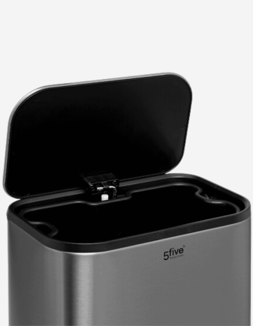 PAPELERA CON PEDAL 5L INOX MATE