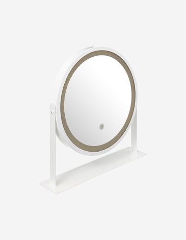 ESPEJO LED MESA BLANCO 34CM