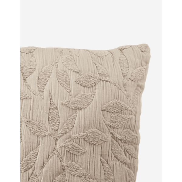 COJIN JACQUARD LETHO 50X50 BEIGE LINO