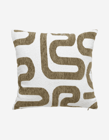 COJIN SAFINA JACQUARD CAQUI 40X40