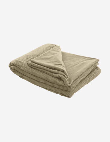 COLCHA POLIESTER 180X260 120GSM BEIGE