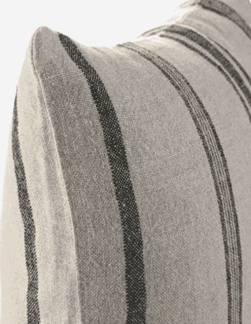 COJÍN LINO 50X50 525GR RAYAS BEIGE