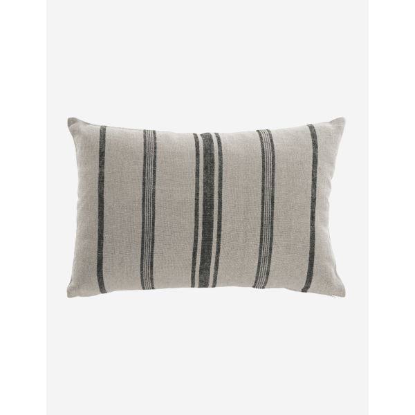 COJÍN LINO 60X40 500GR RAYAS BEIGE