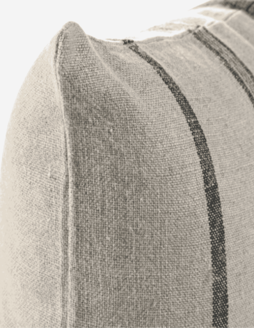 COJÍN LINO 60X40 500GR RAYAS BEIGE