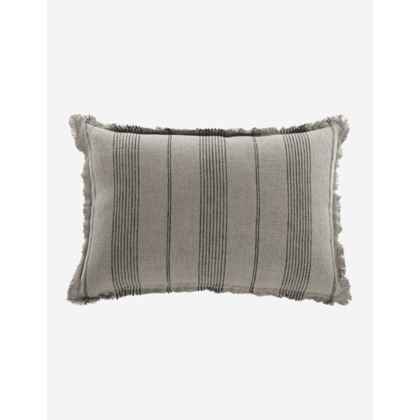 COJÍN LINO 60X40 500GR RAYAS BEIGE