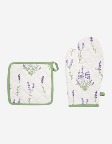 GUANTE Y AGARRADERA GARRIGUE ALG. ESTAMPADO