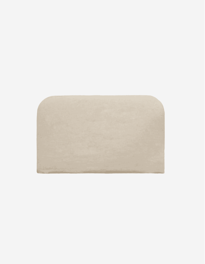 CANAPÉ DESENFUNDABLE DE LINO BEIGE PARA COLCHÓN DE
