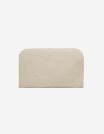 CABECERO TAPIZADO DESENFUNDABLE DE LINO BEIGE 180X