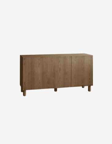 APARADOR CON 3 PUERTAS DE CHAPA DE MADERA DE FRESN