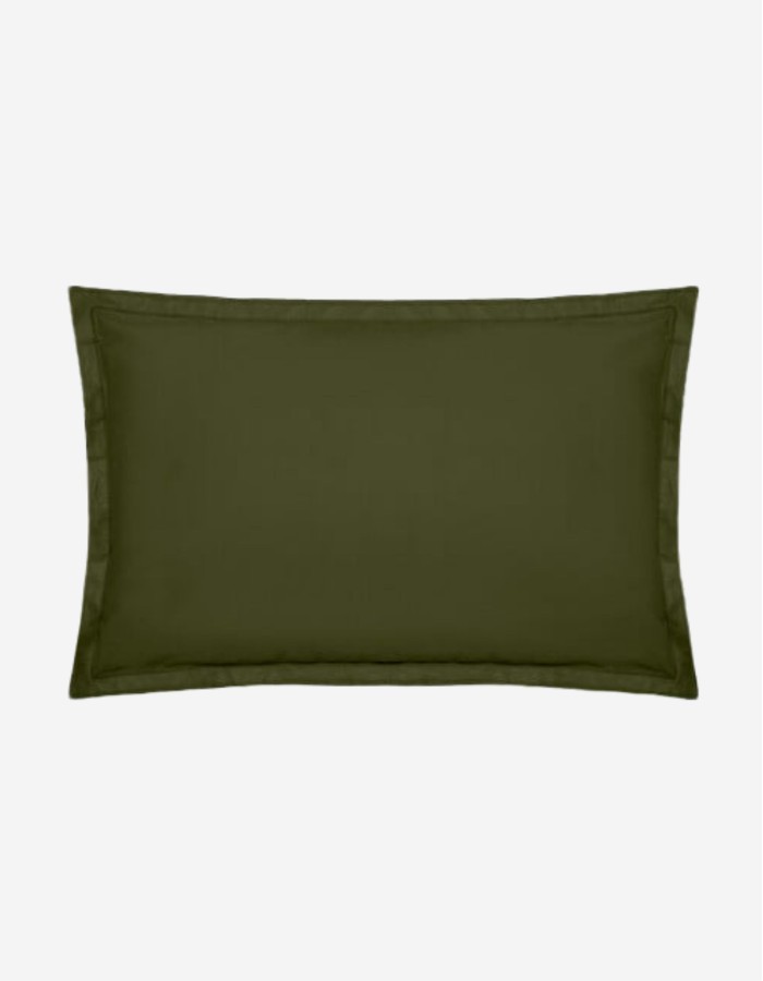 FUNDA DE ALMOHADA 50X70 VERDE CAQUI