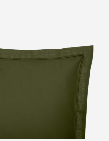 FUNDA DE ALMOHADA 50X70 VERDE CAQUI