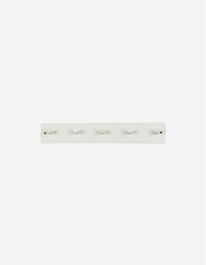 PERCHERO MADERA BLANCA 5 GANCHOS
