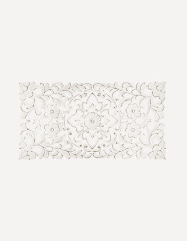 DECORACIÓN PARED MADERA TALLADA 85X45CM