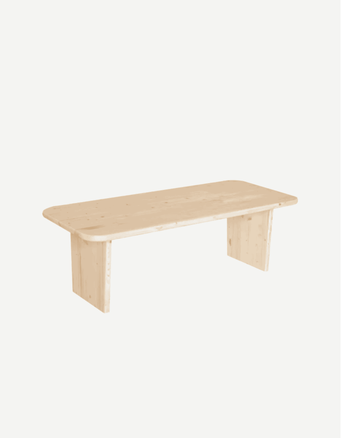 MESA DE COMEDOR REDONDA DE MADERA MACIZA EN TONO R