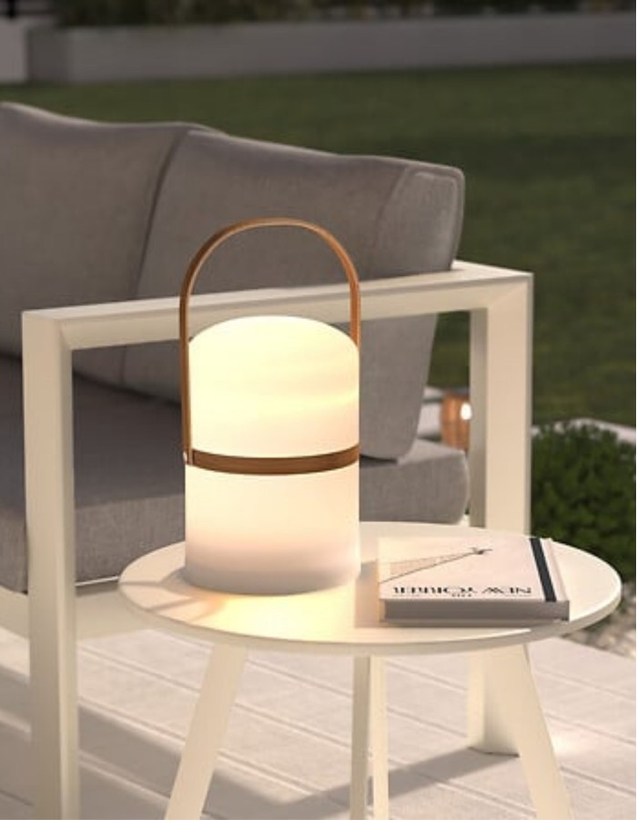 LÁMPARA EXTERIOR KIARA 36CM BLANCA 