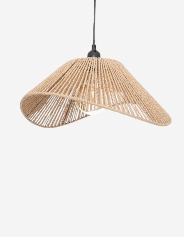 LÁMPARA COLGANTE "MYHA", CUERDA, D45 CM