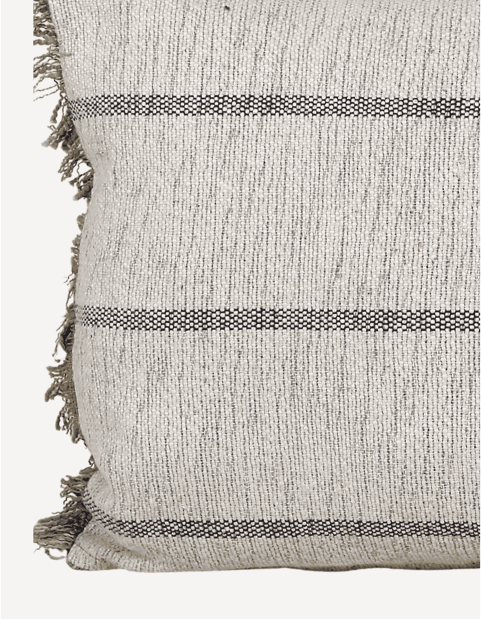 COJIN 40X60 SIDNEY BLANCO RAYAS GRIS