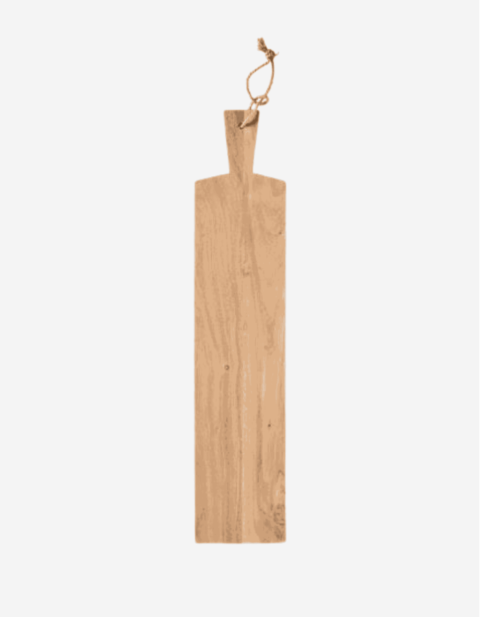 TABLA OVALADA CON ASA Y CUERDA DE YUTE EN MADERA D