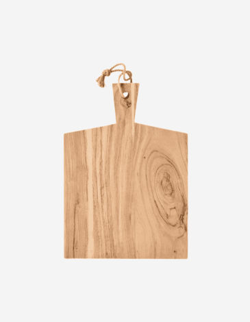 TABLA DE ACACIA CON ASA Y CUERDA DE YUTE