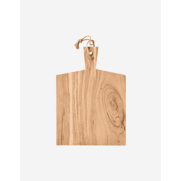 TABLA DE ACACIA CON ASA Y CUERDA DE YUTE