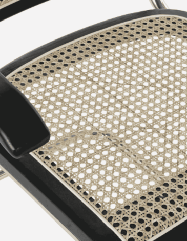 SILLA OLMO RATAN 65,5X62X79 REJILLA NEGRO