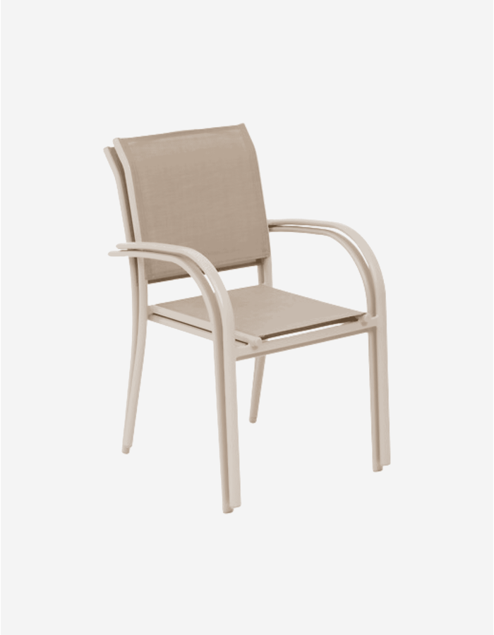 SILLA APILABLE PIAZZA LINO Y ARCILLA