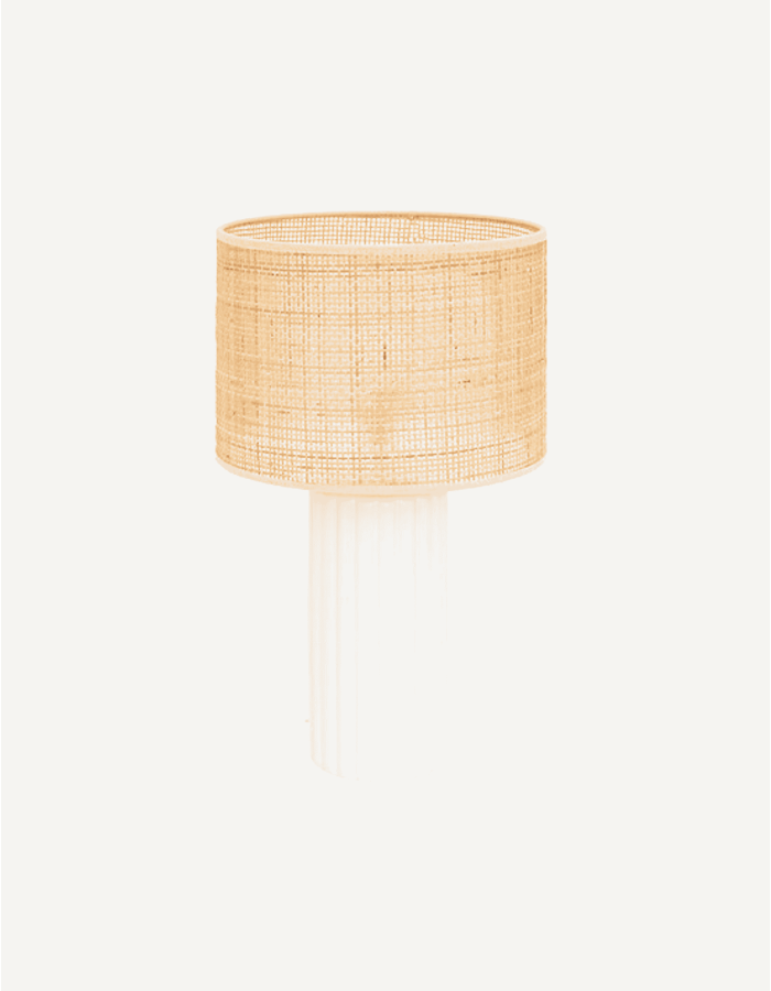 LÁMPARA DE MESA RAFA BASE DE MADERA