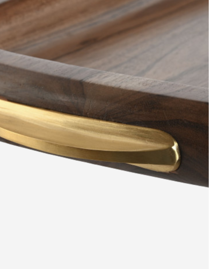 BANDEJA ACACIA INOX NATURAL 46X28