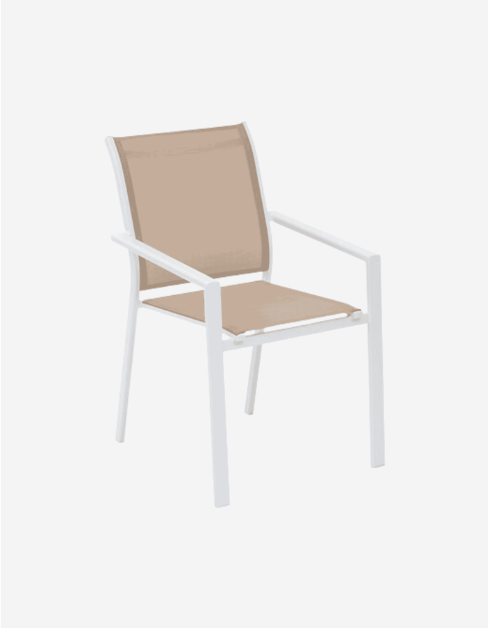 SILLA APILABLE LINO Y BLANCO ESSENTIA