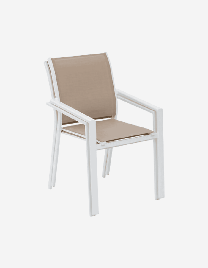 SILLA APILABLE LINO Y BLANCO ESSENTIA