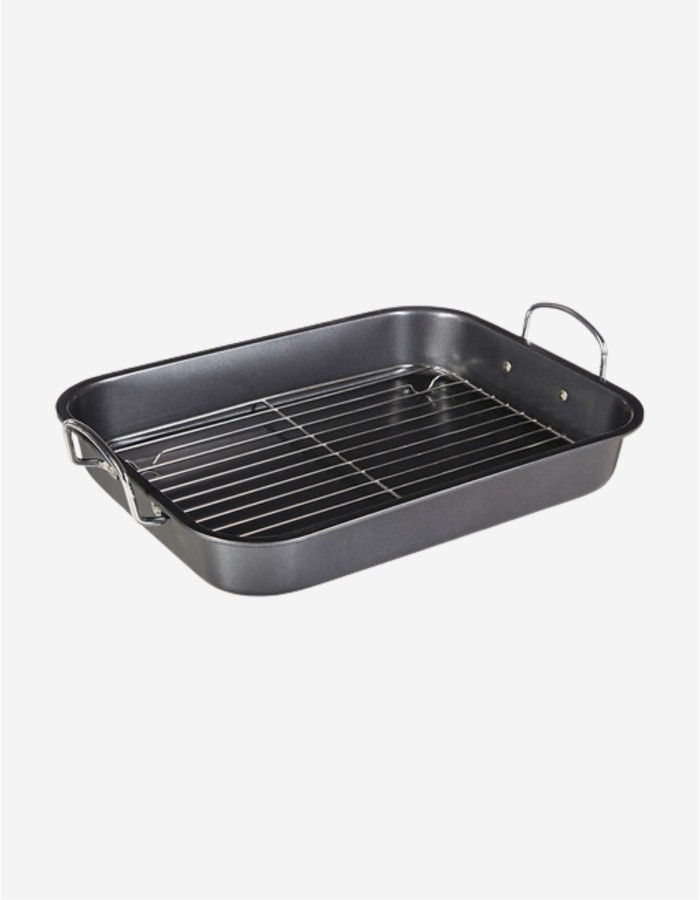 BANDEJA PARA ASAR CON REJILLA DE ACERO