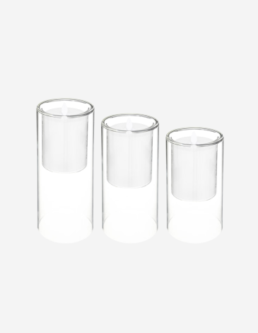 SET DE 3 VELAS LED 36X30CM