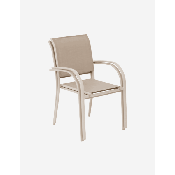 SILLA APILABLE PIAZZA LINO Y ARCILLA