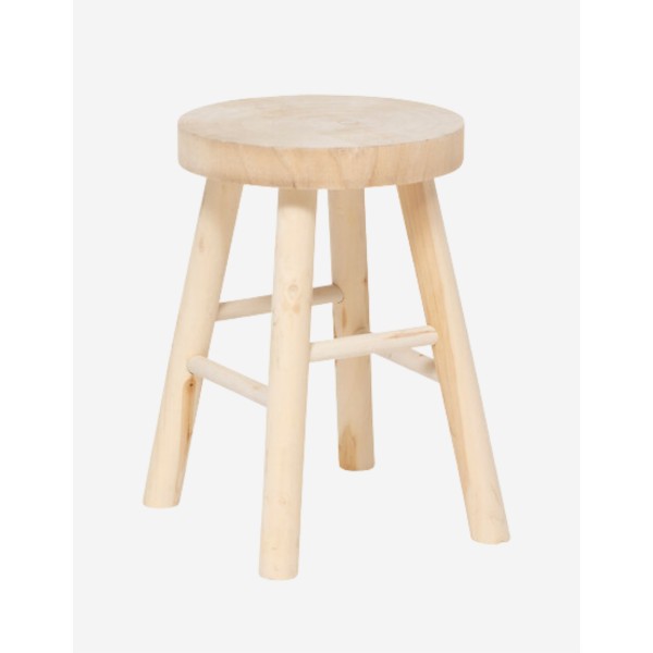 TABURETE AUXILIAR NYAR D28CM MADERA NATURAL