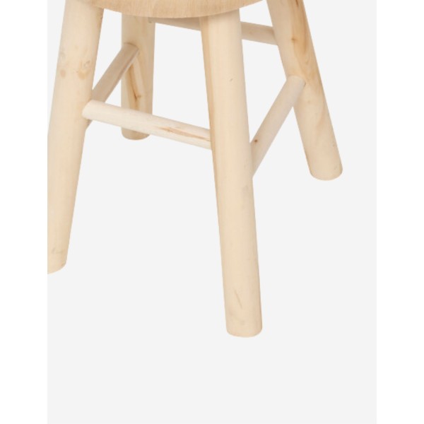 TABURETE AUXILIAR NYAR D28CM MADERA NATURAL