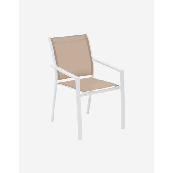 SILLA APILABLE LINO Y BLANCO ESSENTIA